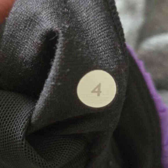 Lululemon Yogi Dance Tank Top Purple grey Ruched Size 4 - Picture 4 of 5